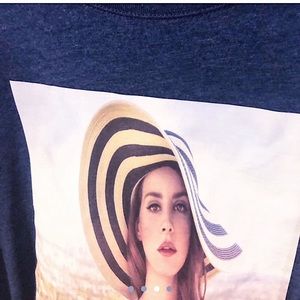 Lana Del Rey blue long sleeve